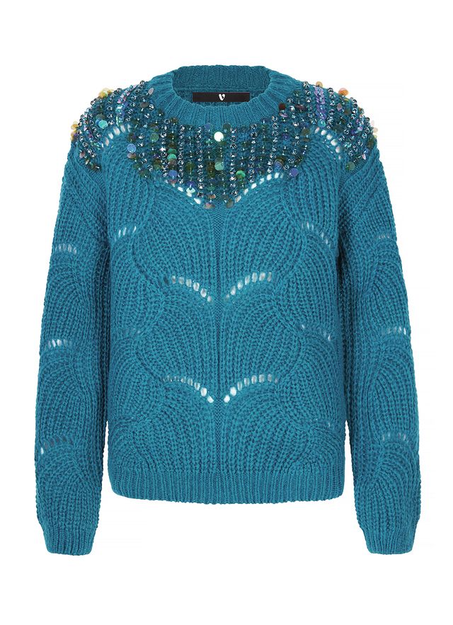 Clothing, Blue, Outerwear, Turquoise, Aqua, Sweater, Sleeve, Teal, Turquoise, Woolen, 