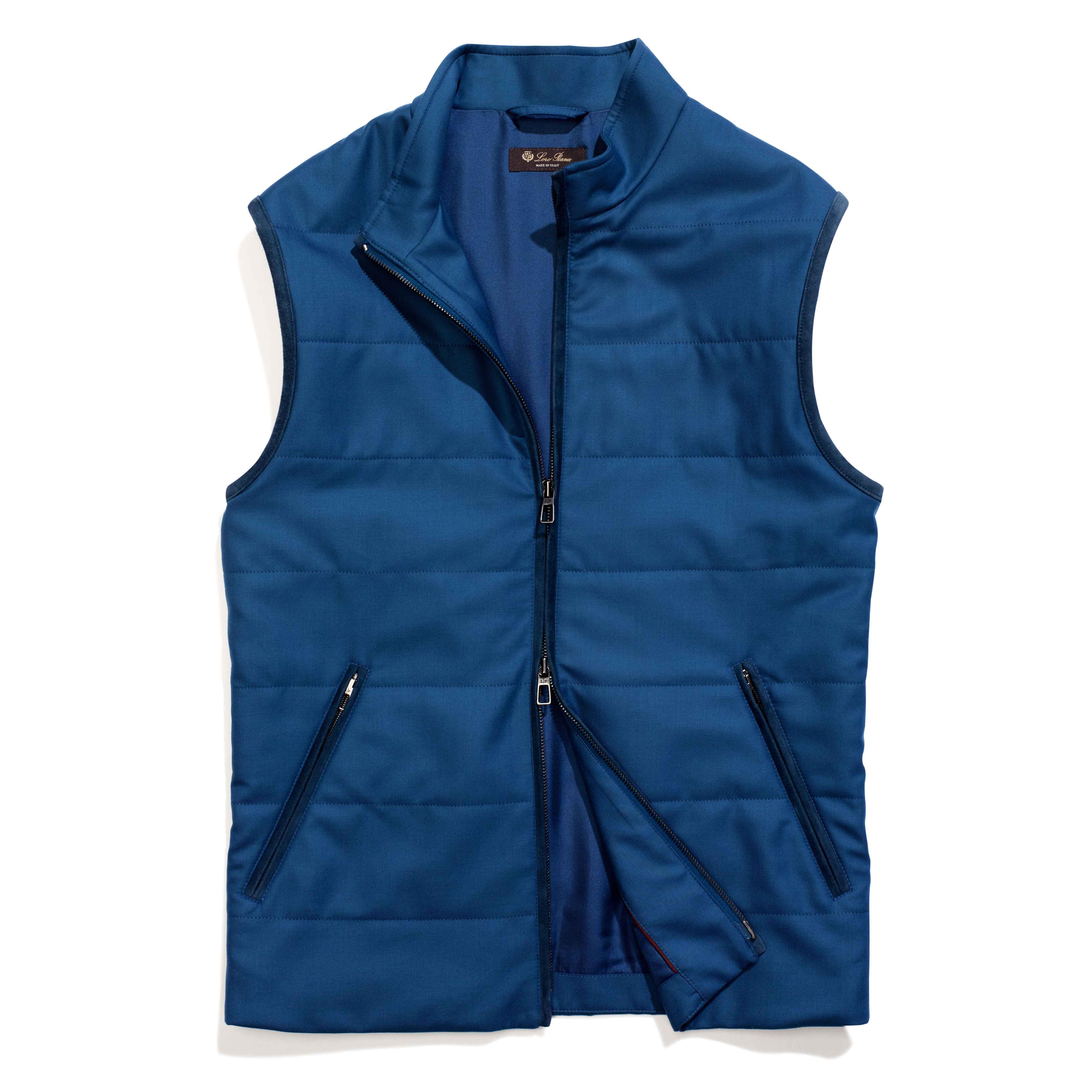 Clothing, Outerwear, Blue, Cobalt blue, Vest, Electric blue, Jacket, Sleeve, Zipper, Pocket, 