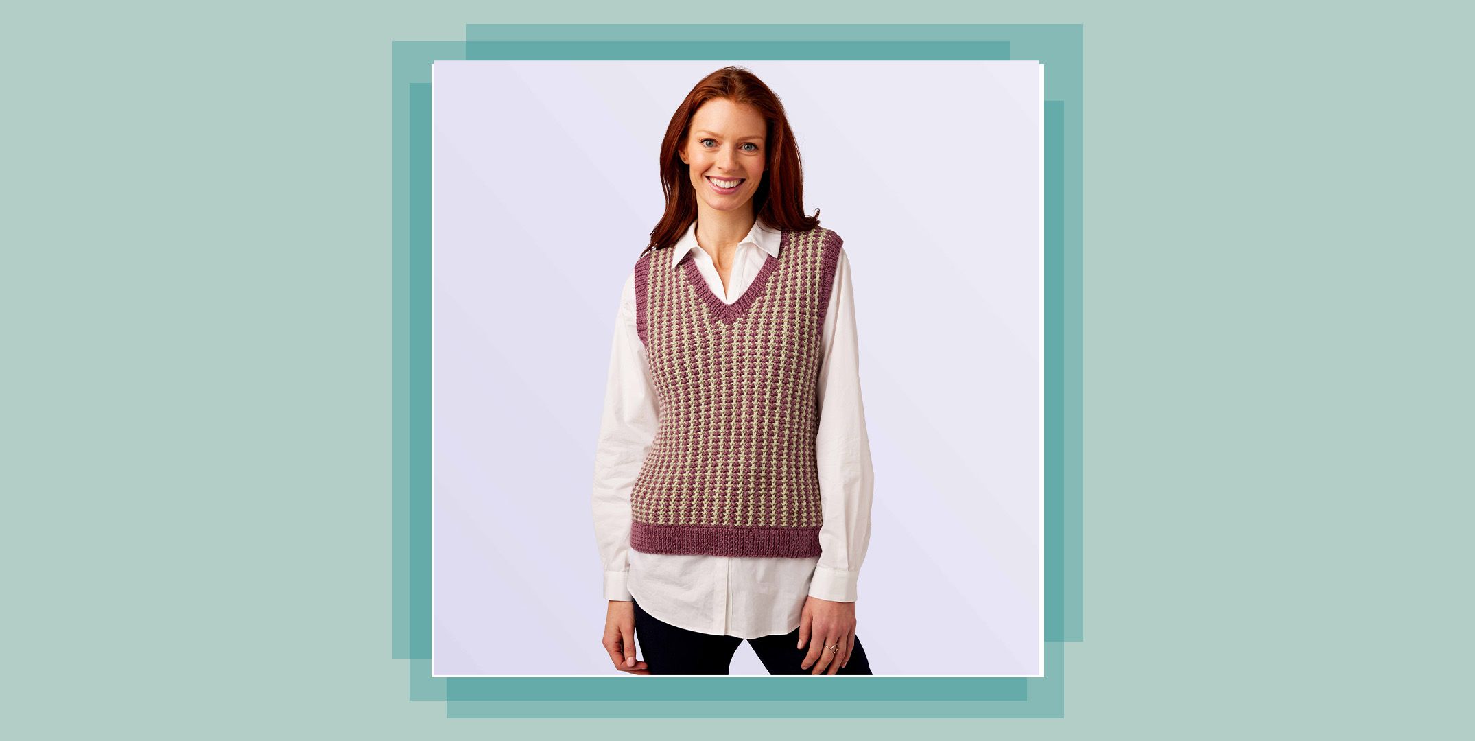 Knit on sale vest pattern