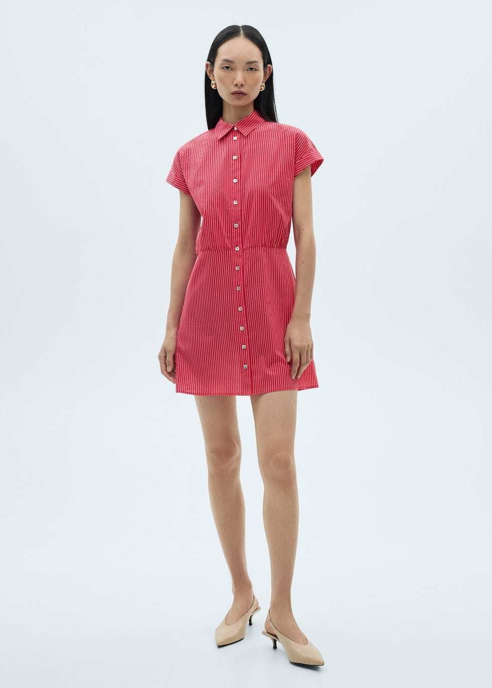 vestid camisero de mango