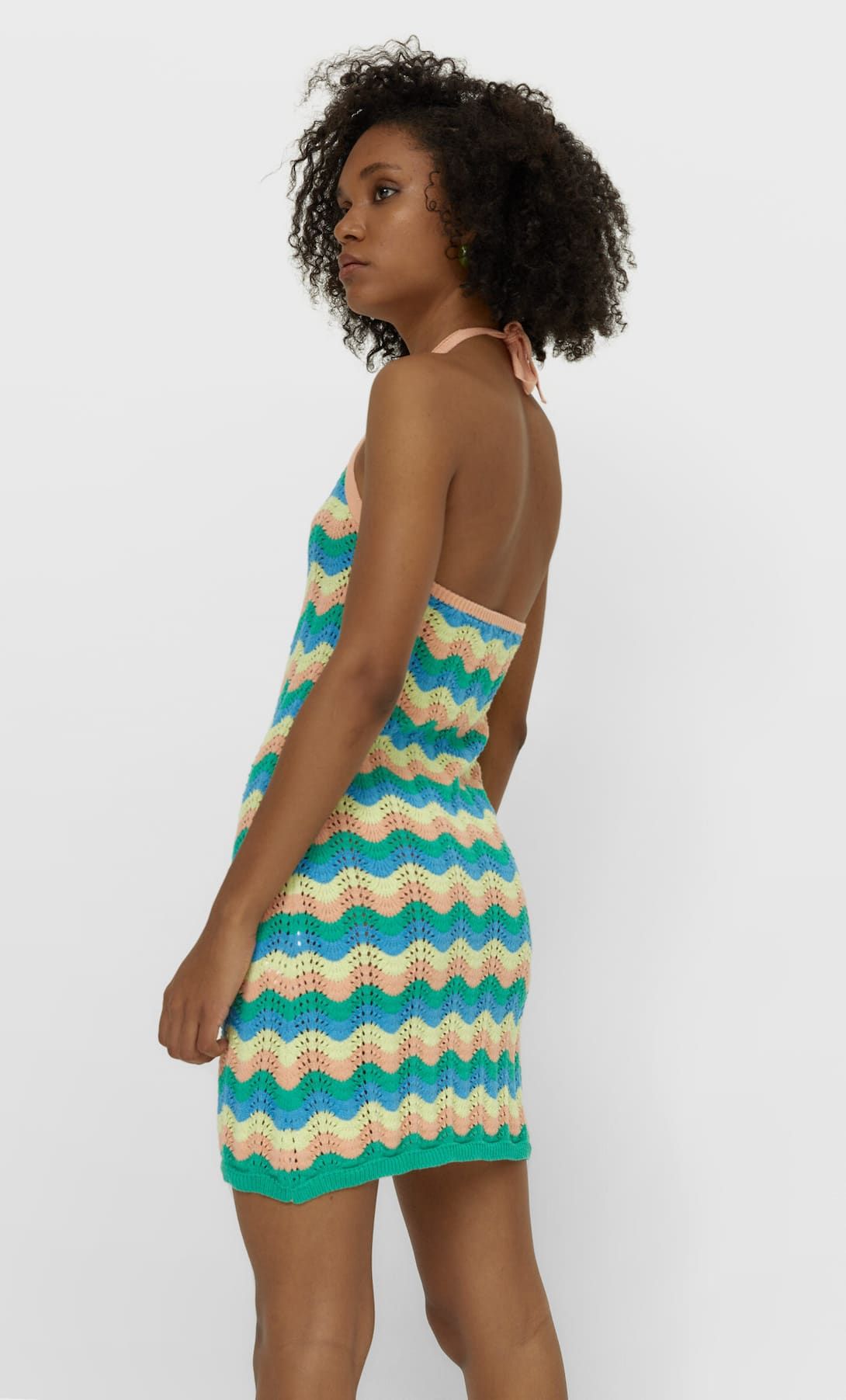 Vestido crochet zig zag hot sale