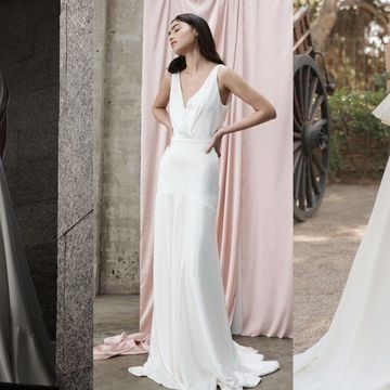 vestido de novia minimalista y sencillos