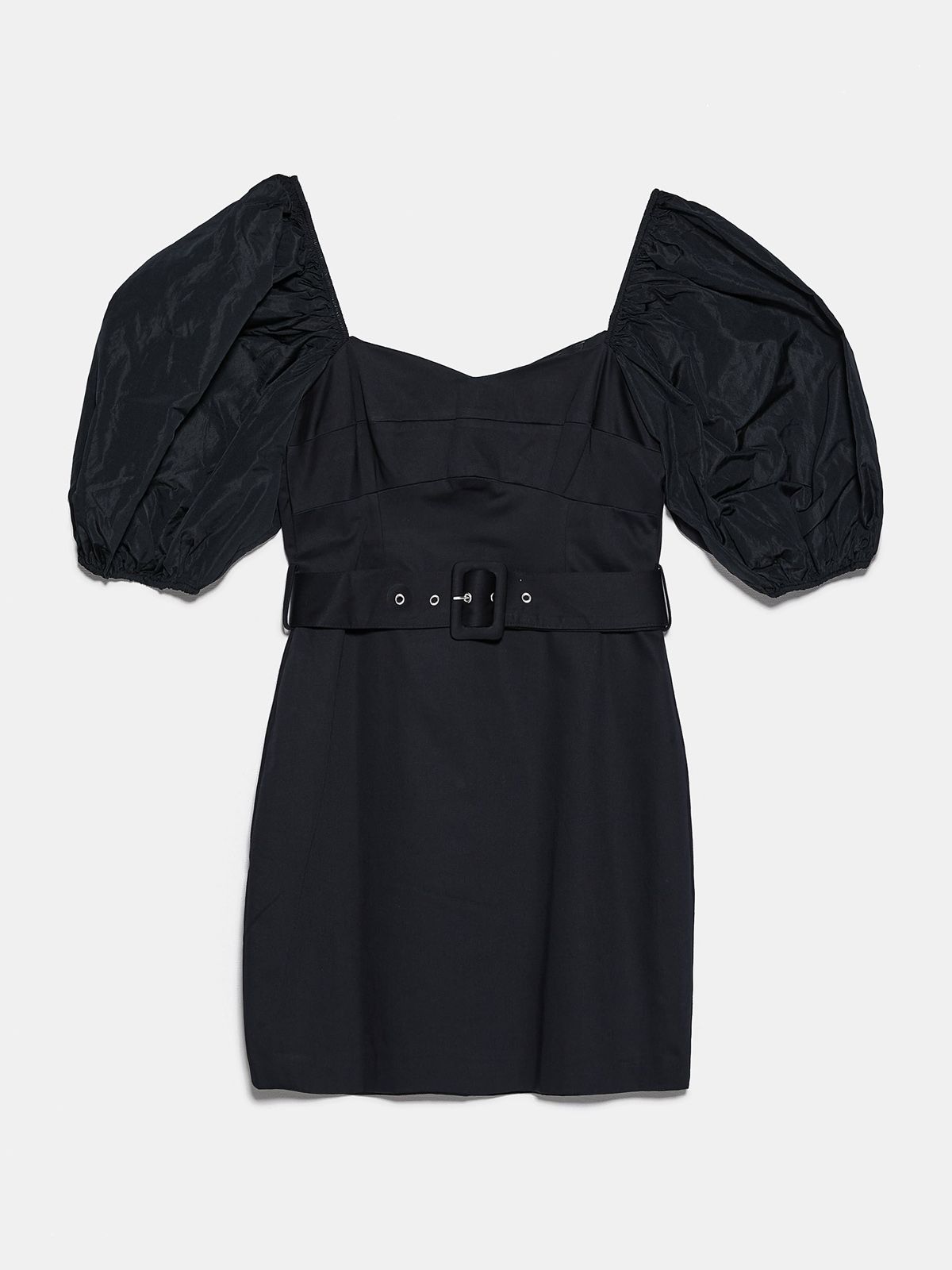 Zara vestido discount negro manga abullonada