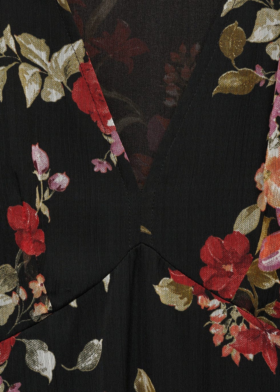 vestido de flores de mango con descuento