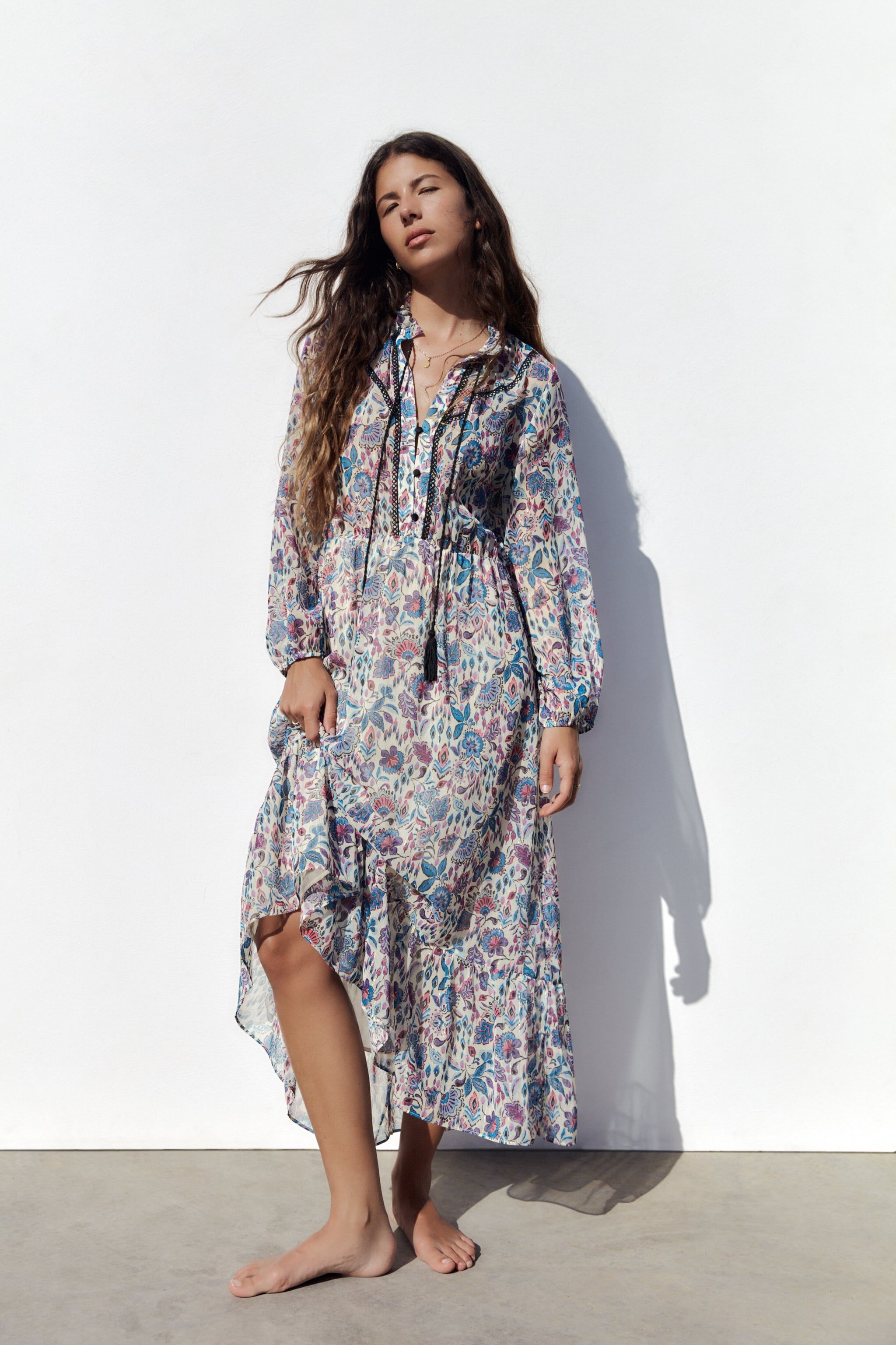 El Vestido Boho Estampado Más Espectacular De Zara