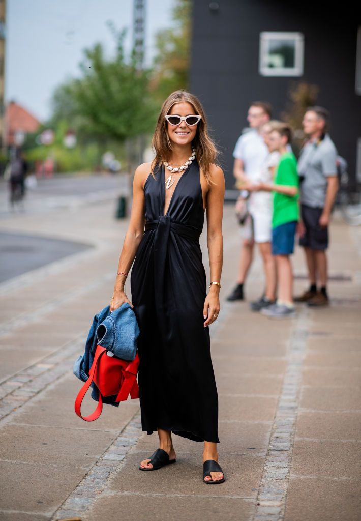 Vestido negro de discount verano