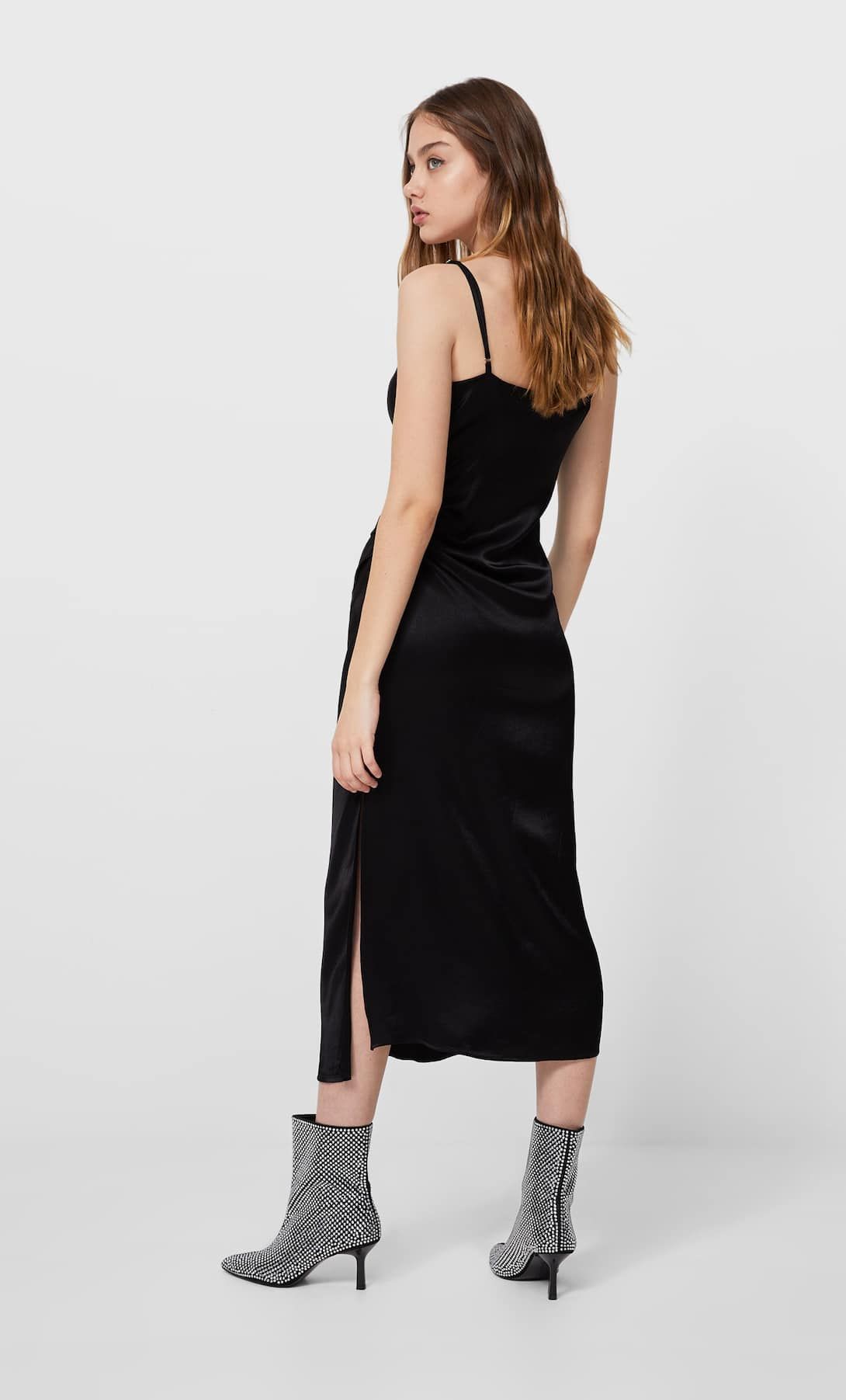 Stradivarius discount vestido lencero