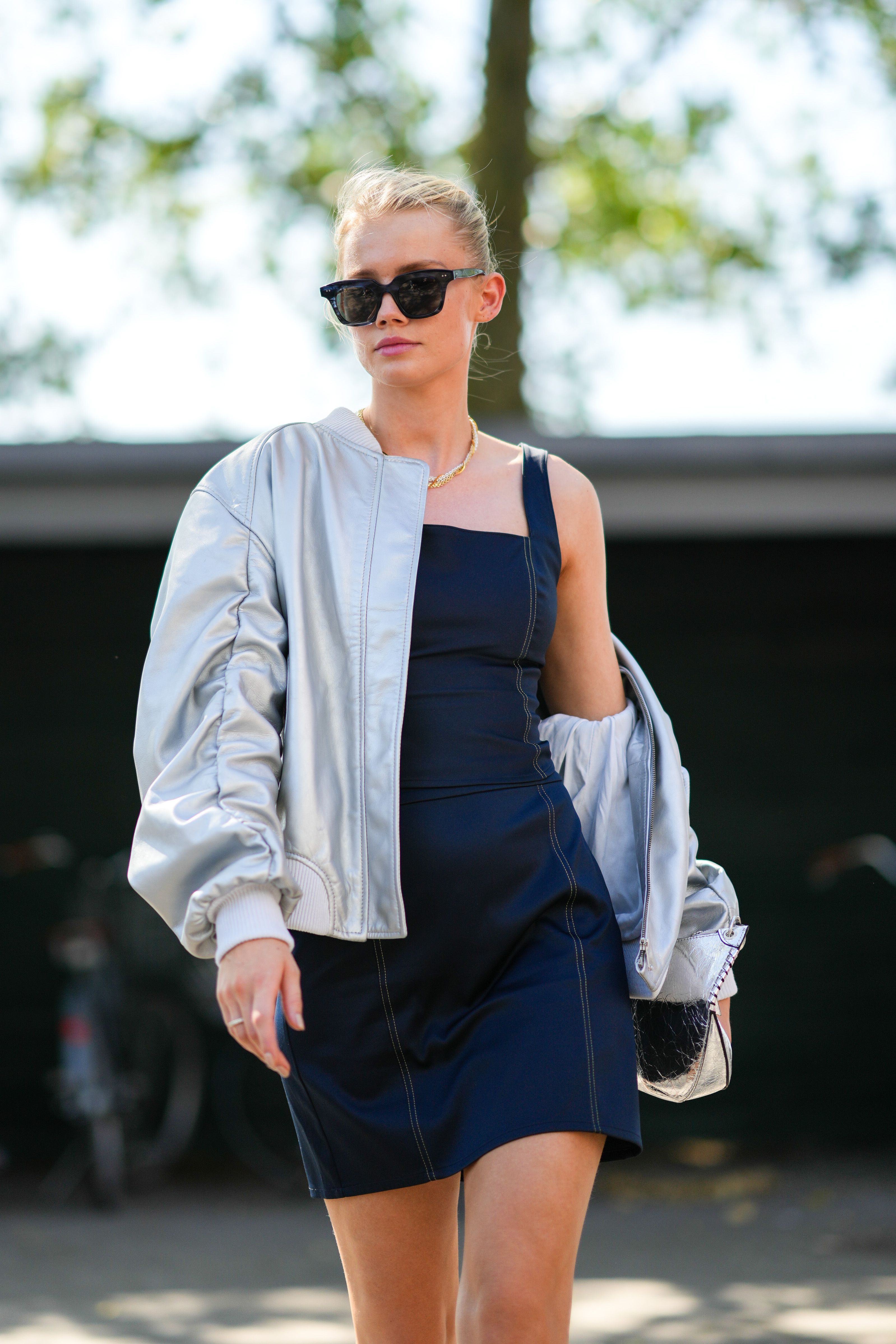 Vestido vaquero el favorito del streetstyle de Nueva York