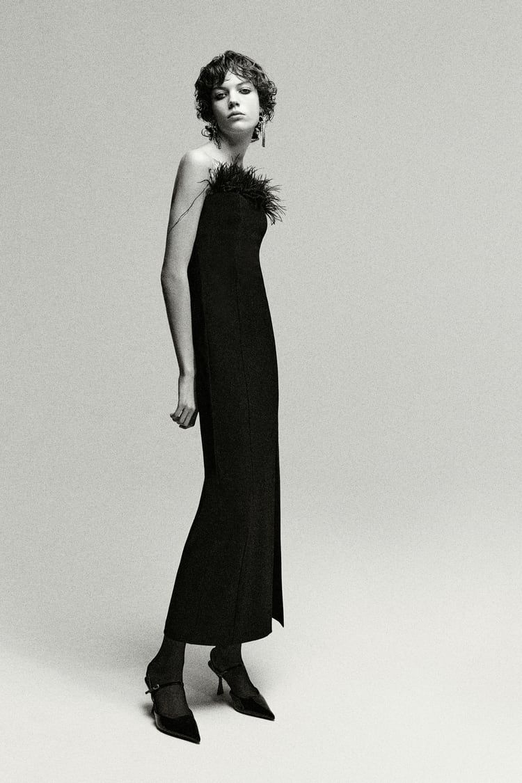 Zara el vestido negro más de Jane Birkin