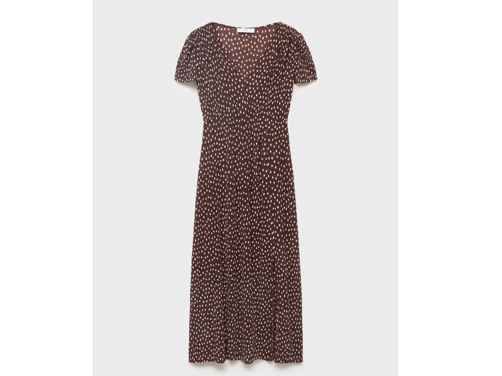vestido mango midi