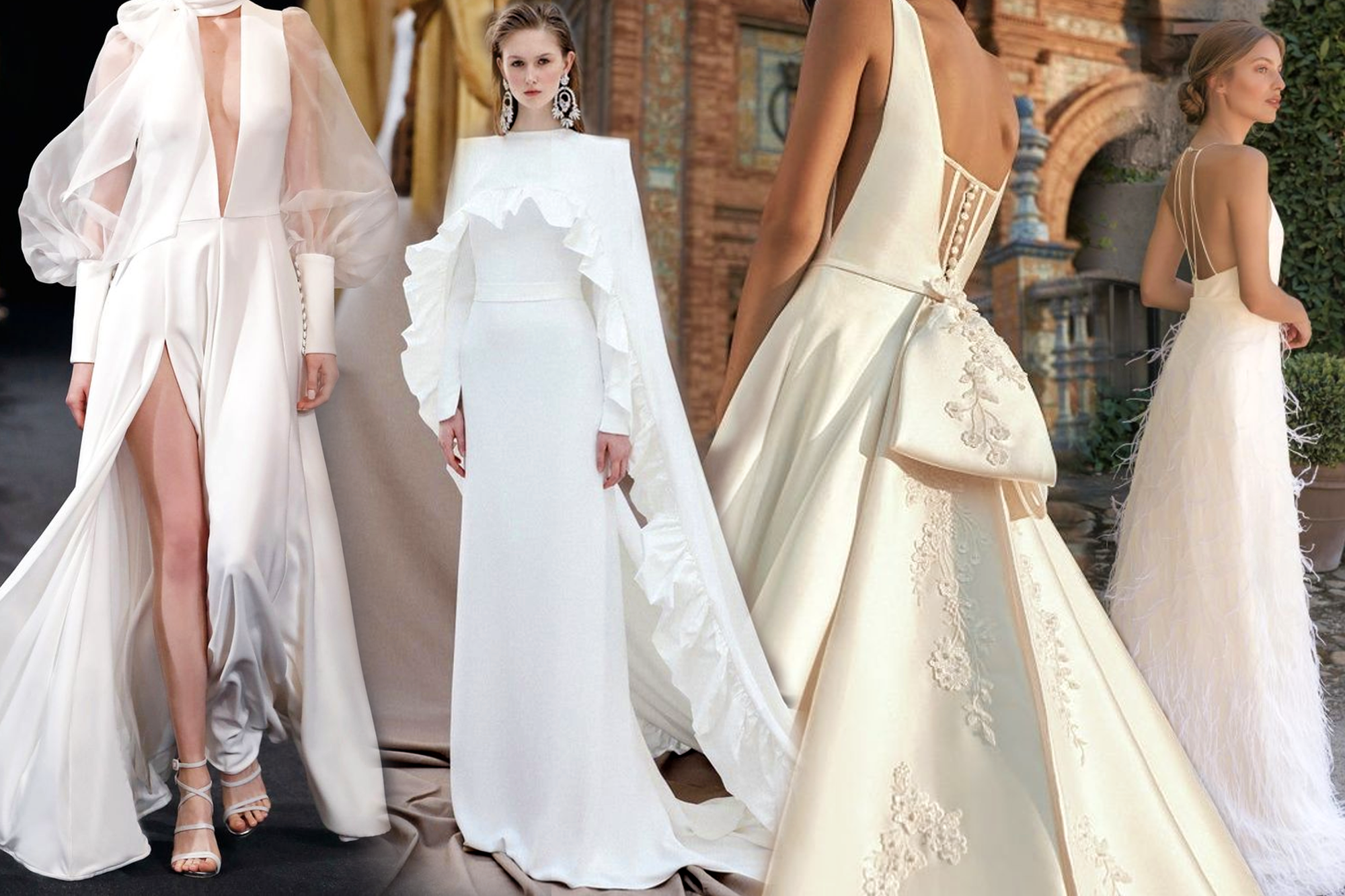 ▷ 1001 + ideas de vestidos de novia sencillos para tu boda