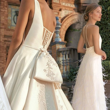 vestidos de novia blancos bonitos y elegantes para boda