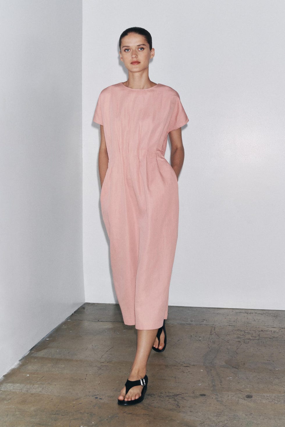 vestidos con manga corta de zara verano
