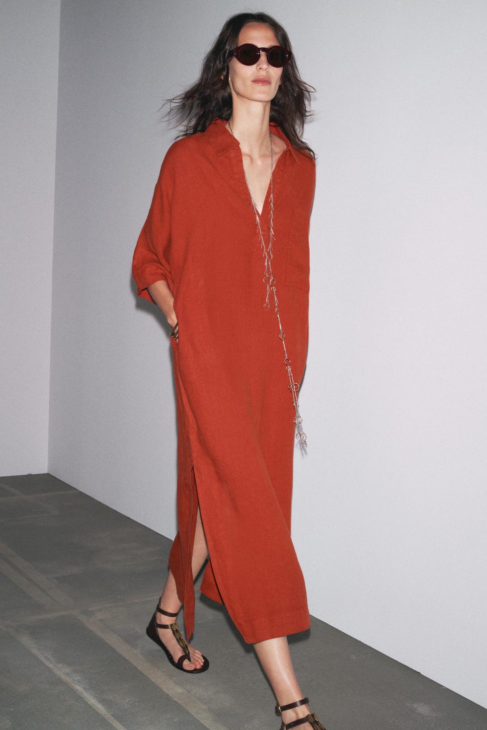 vestidos con manga corta de zara verano