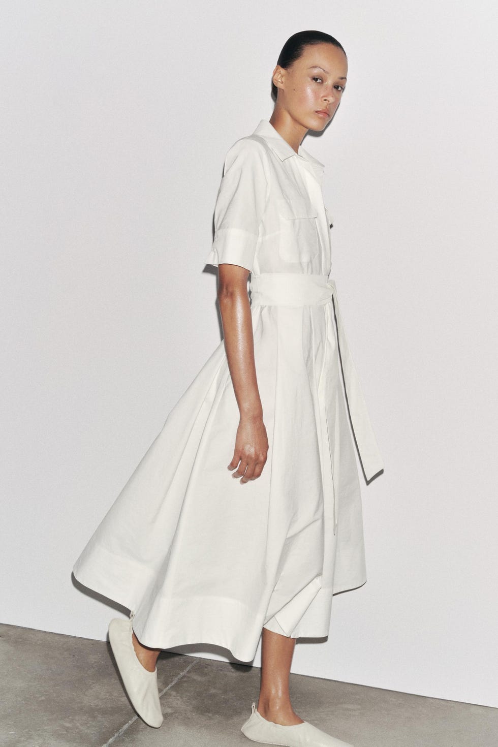 vestidos con manga corta de zara verano