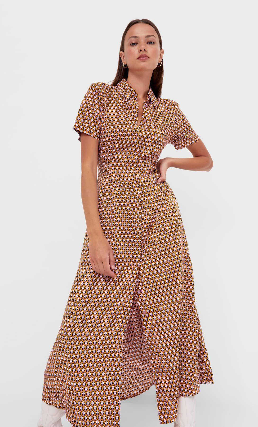 Vestidos midi 2025 stradivarius 2020