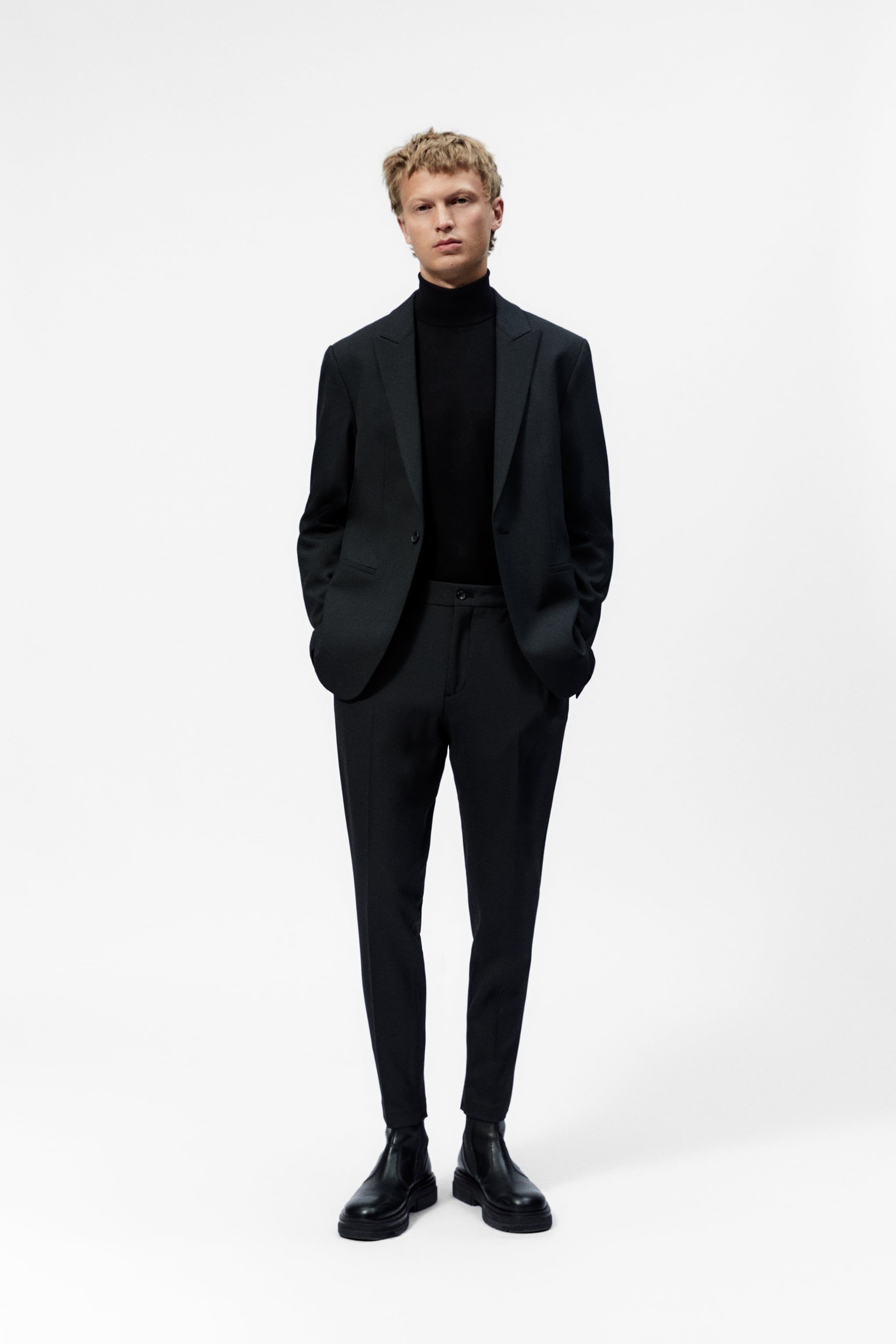 Chaqueta de traje de hombre slim negro liso · Easy Wear · El Corte Inglés