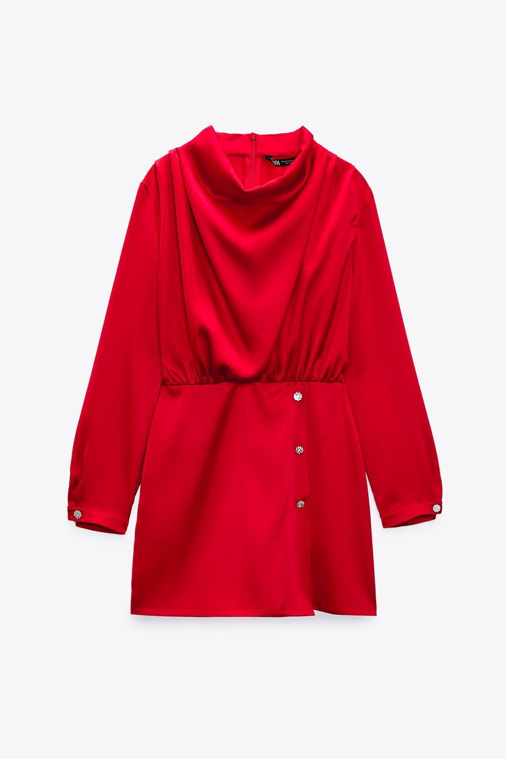 Vestito rosso paillettes on sale zara