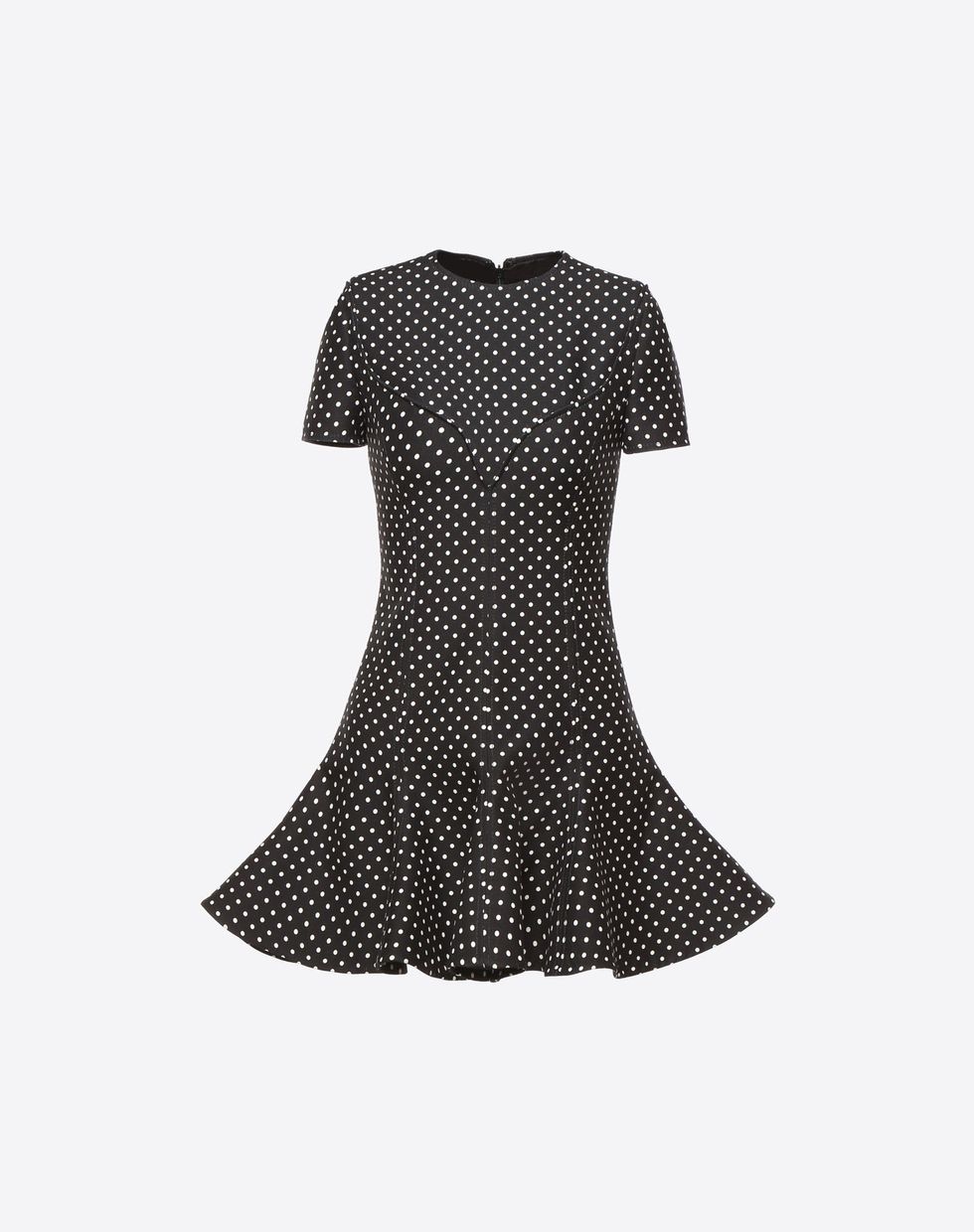 Clothing, White, Pattern, Black, Dress, Polka dot, Day dress, Product, Sleeve, Design, 