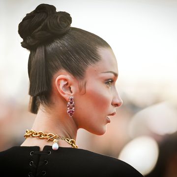 cannes, france   july 11  bella hadid attends the tre piani three floors screening during the 74th annual cannes film festival on july 11, 2021 in cannes, france photo by stephane cardinale   corbiscorbis via getty images