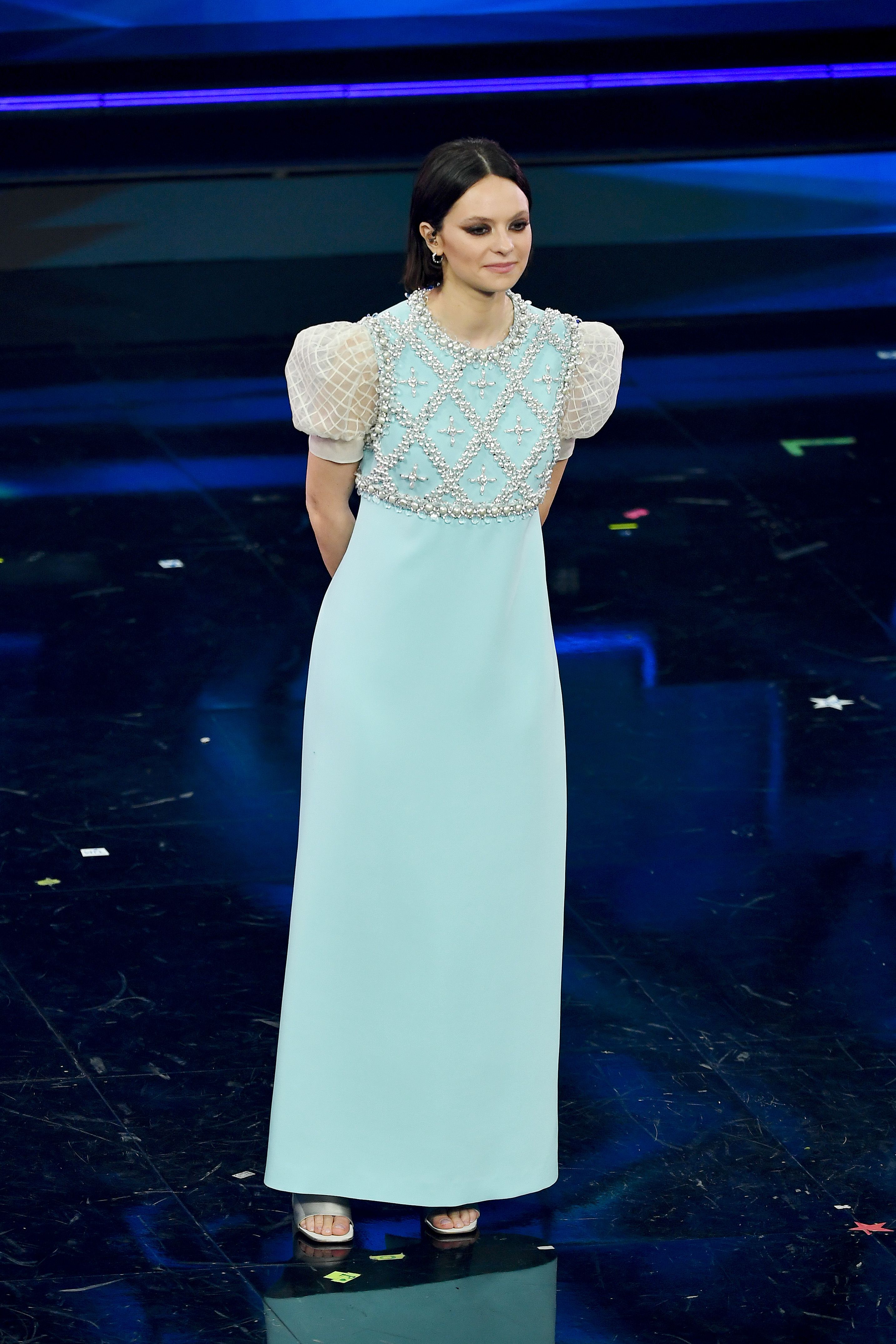 Tutto sul vestito Miu Miu di Francesca Michielin a Sanremo 2021