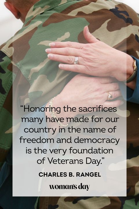 veterans day quotes  charles b rangel