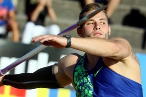 el atleta johannes vetter durante los paavo nurmi games