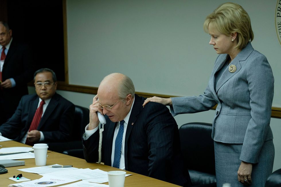 editorial use only no book cover usagemandatory credit photo by matt kennedyannapurnakobalshutterstock 10050577mchristian bale as d cheney and amy adams as lynne cheney'vice' film   2018the story of dick cheney, an unassuming bureaucratic washington insider, who quietly wielded immense power as vice president to george w bush, reshaping the country and the globe in ways that we still feel today