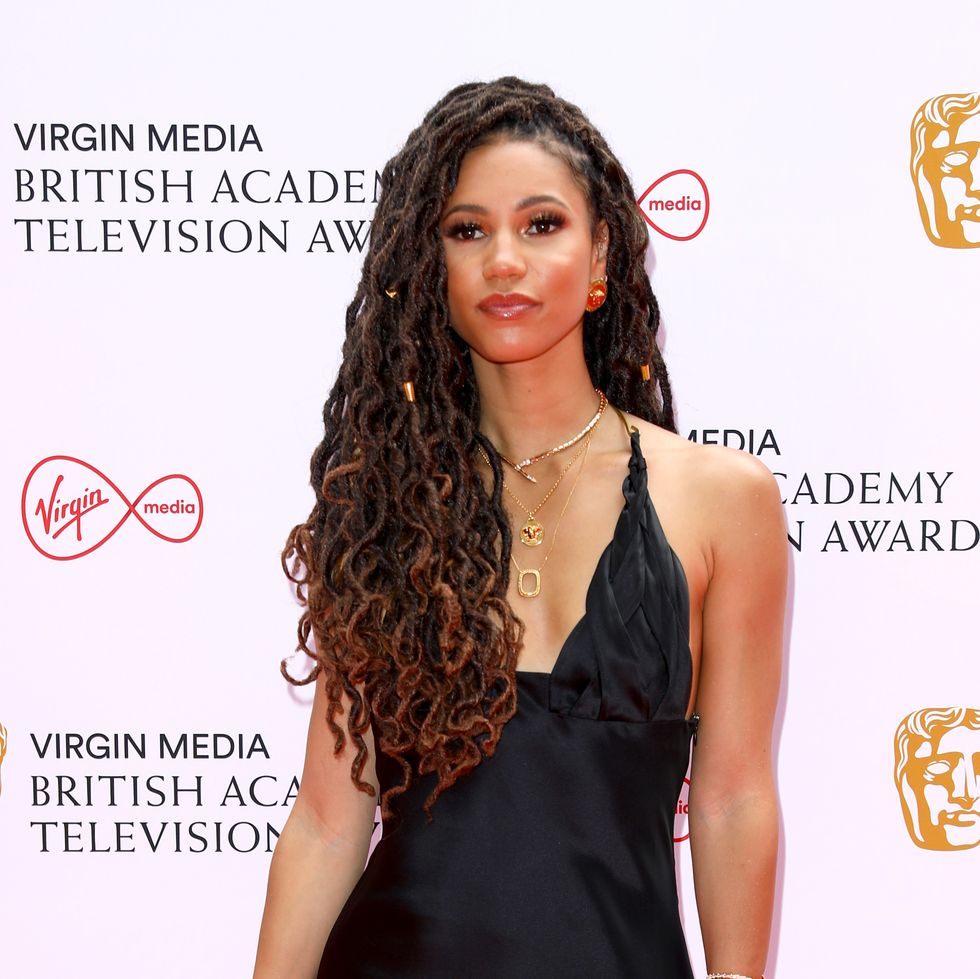 vick hope attends the virgin media british academy television awards 2021