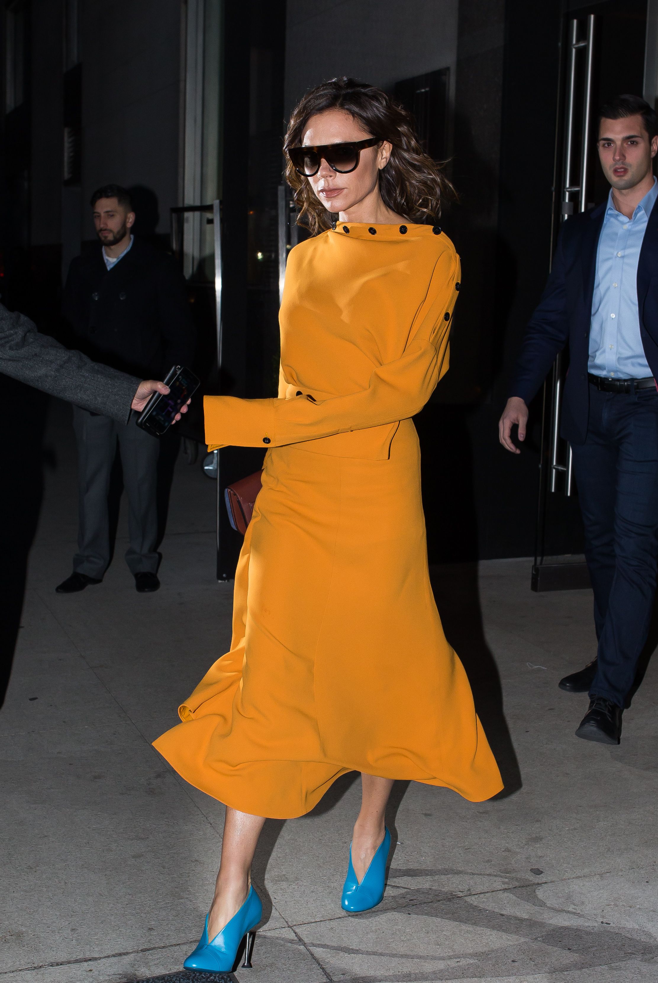VICTORIA BECKHAM ヴィクトリアベッカム ミディドレス 関税込＞Victoria Beckham＊ドルマンスリーブ ミディドレス