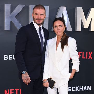 london, england october 03 victoria beckham and david beckham attend the netflix beckham uk premiere at the curzon mayfair on october 03, 2023 in london, england photo by karwai tangwireimage