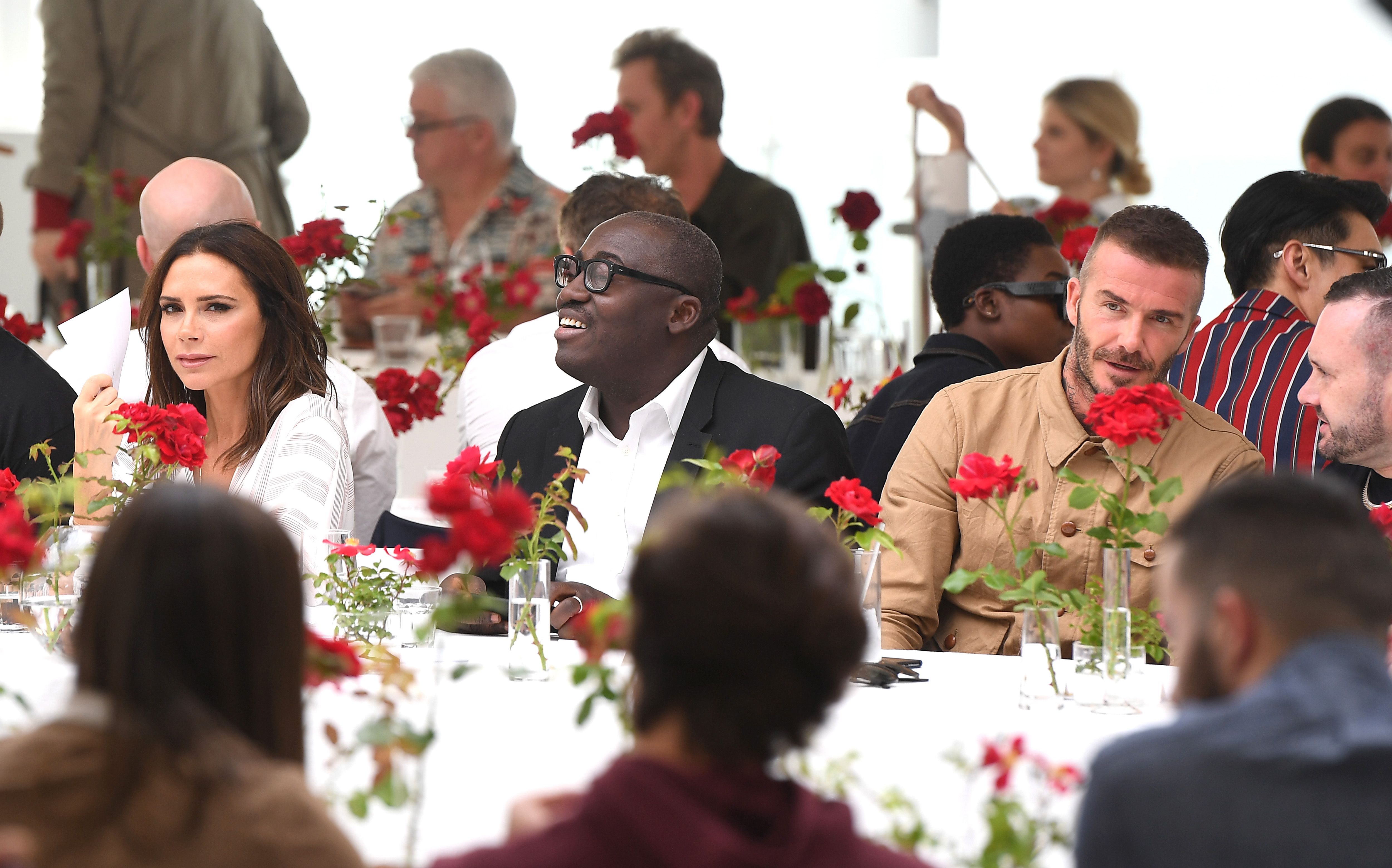 David Beckham at London Fashion Week Men's 2018