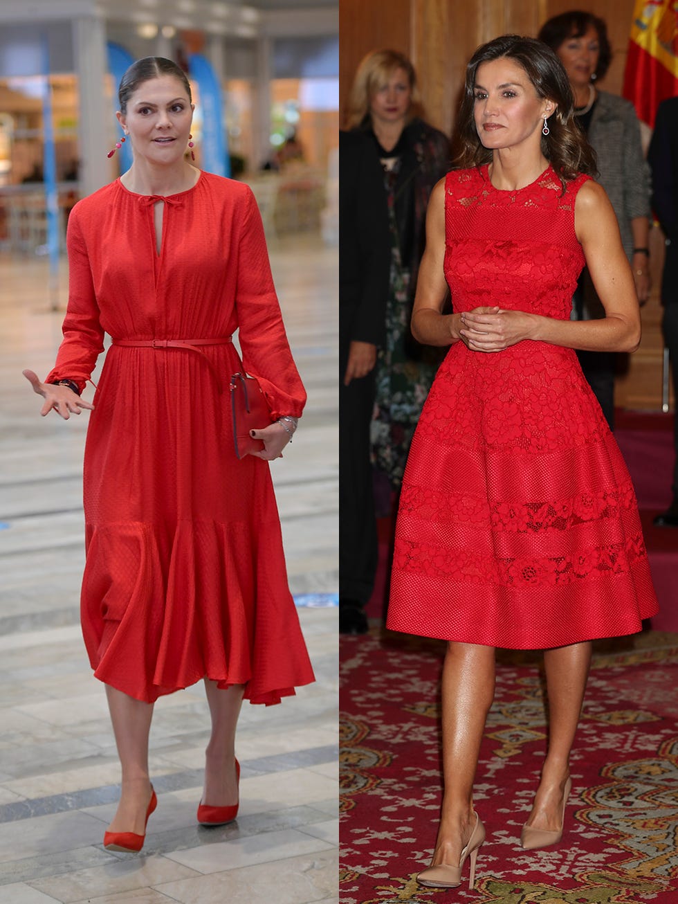 LA PRINCESA VICTORIA DE SUECIA EN ROJO PASION