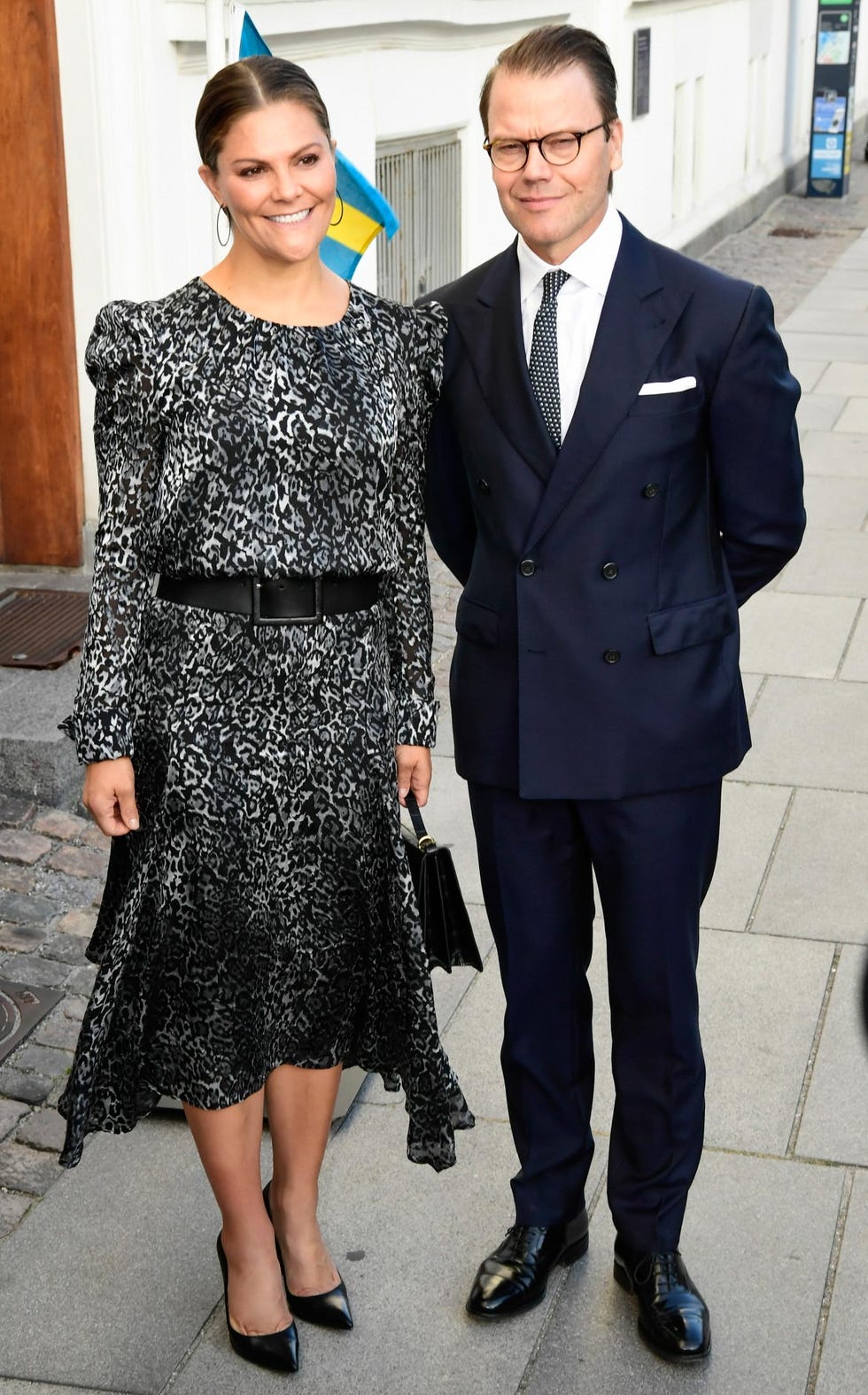 Victoria de Suecia y Daniel Westling en la residencia del embajador de Dinamarca en Copenhague