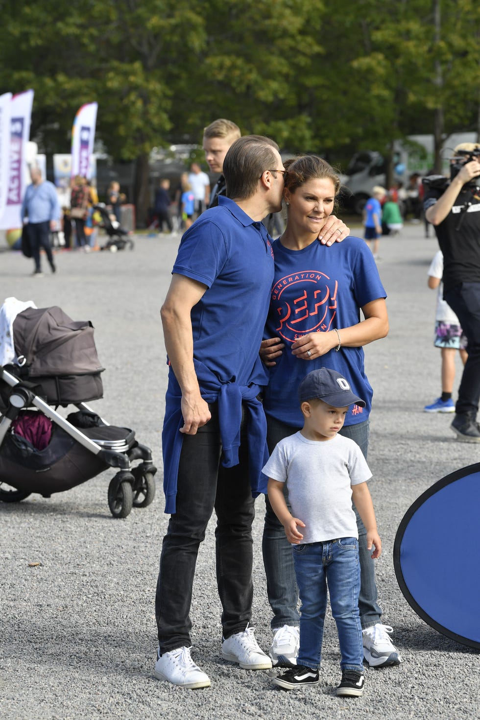 Victoria de Suecia con sus hijos Estela y Óscar
