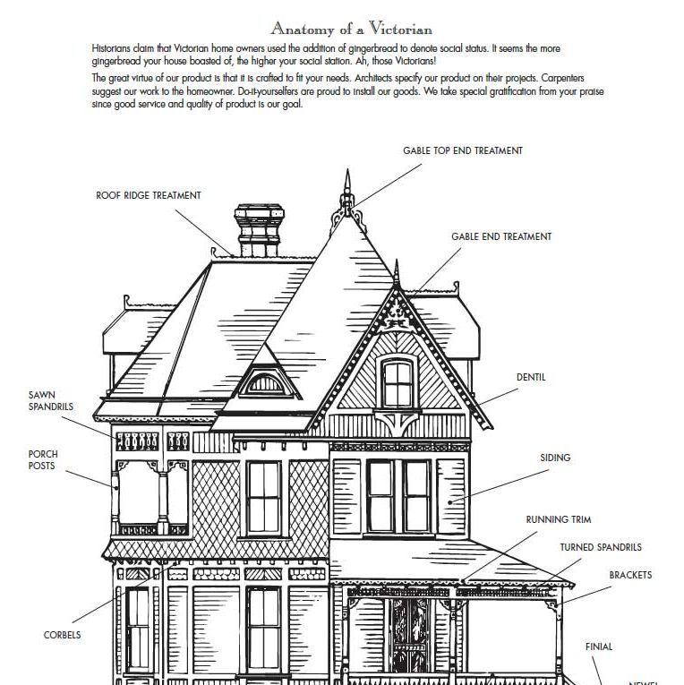 victorian house illustration