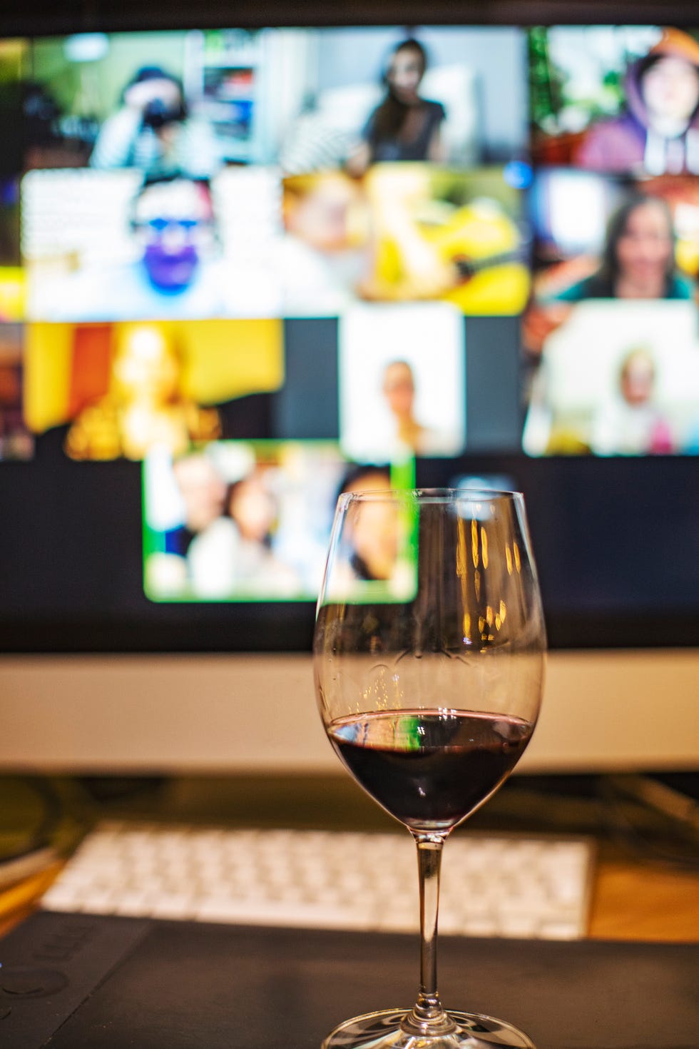 video chatting with friends during social distancing