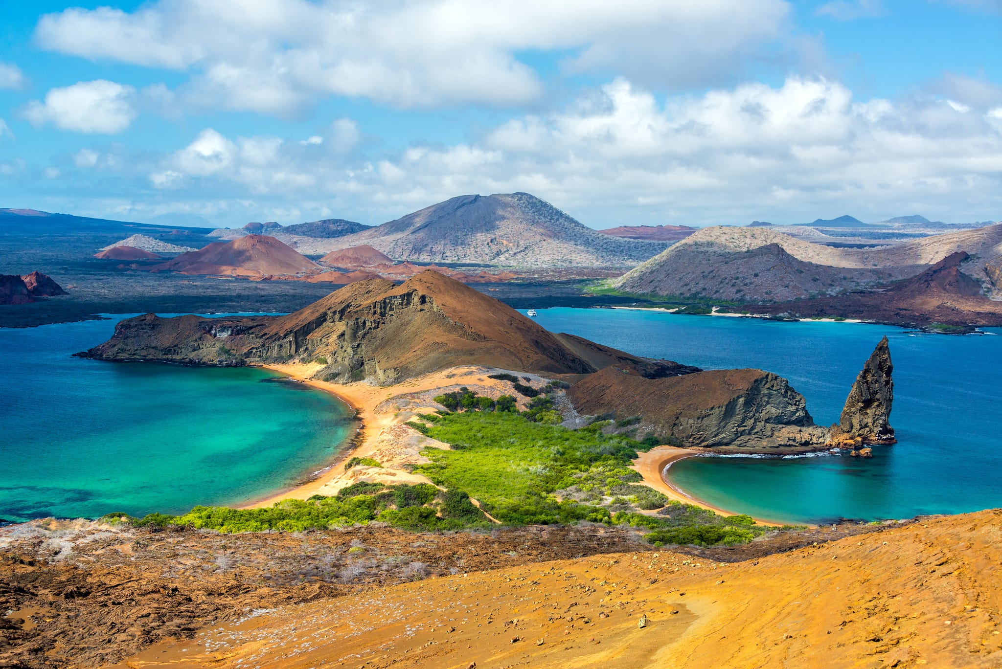 view from bartolome island