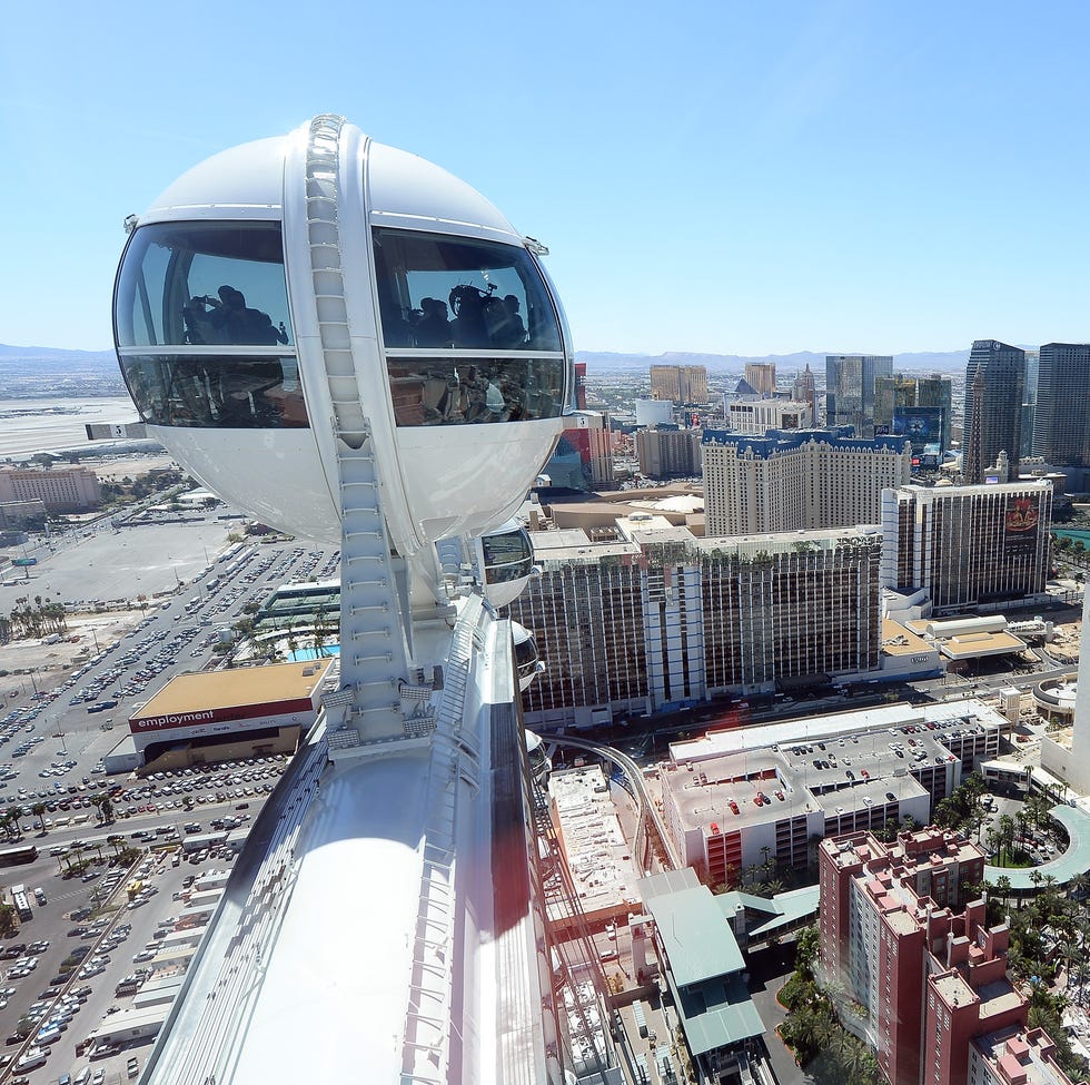 The Las Vegas High Roller Observation Wheel At The LINQ Prepares To Open the las vegas high roller observation wheel at the linq prepares to open