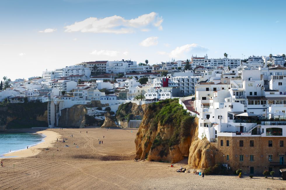 view of albufeira, algarve, portugal