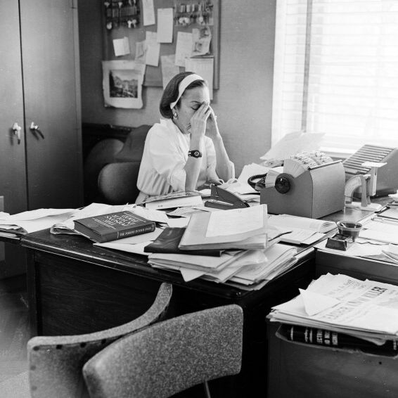 Gloria Swanson At Work