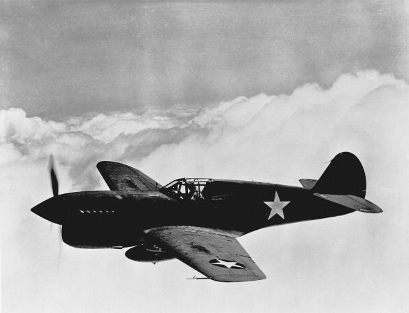 Curtiss Warhawk In Flight