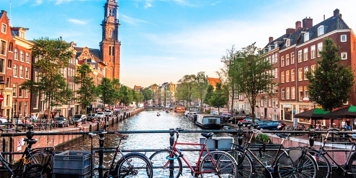 view of canal in amsterdam