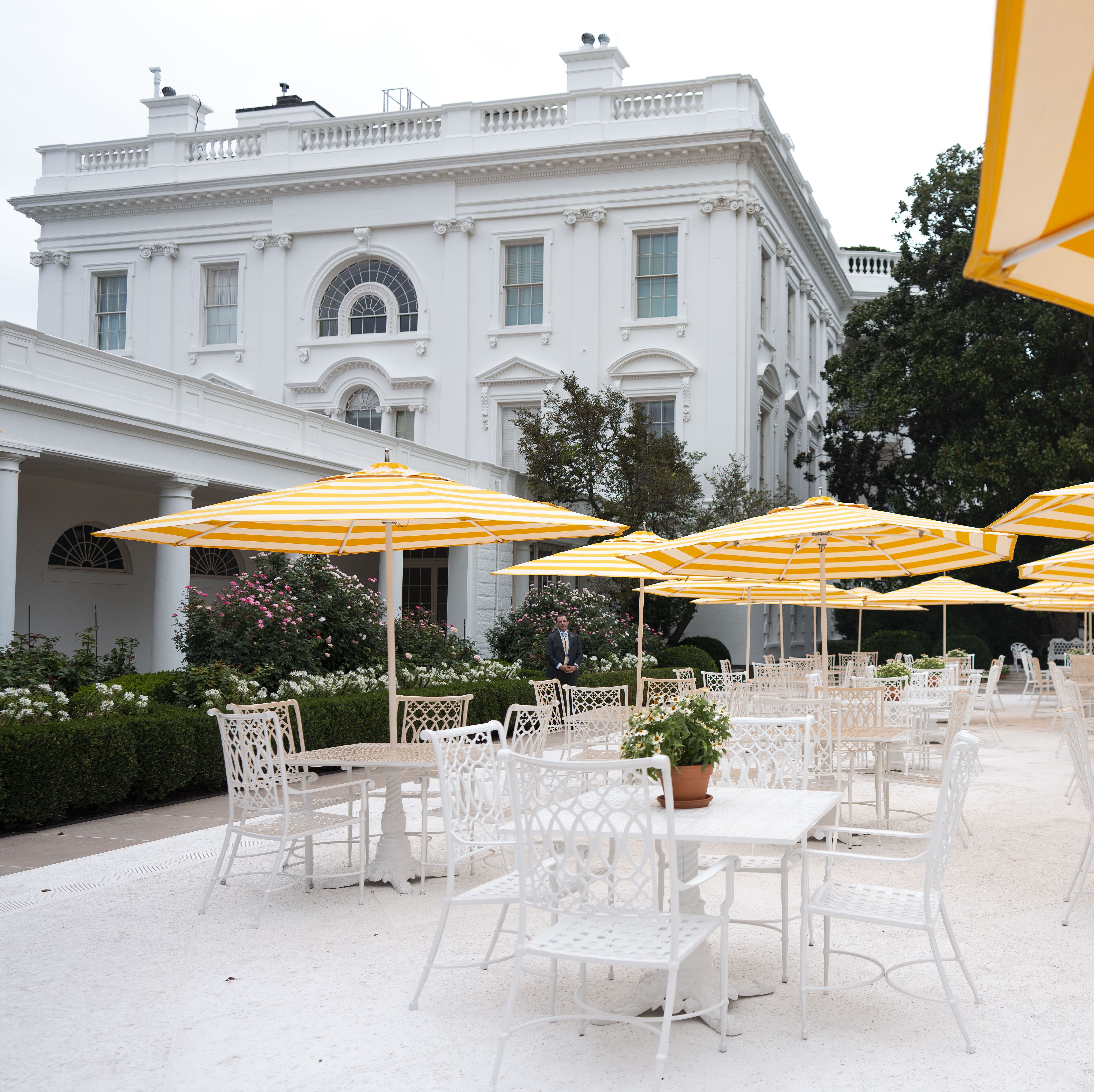 Trump Caught Whoever Scraped Up the Renovated White House Rose Garden
