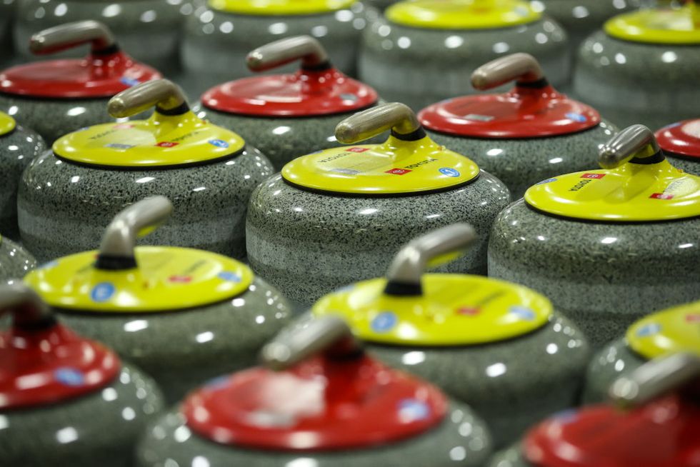 olympic curling stones being made