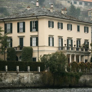 view of george clooney's italian house,