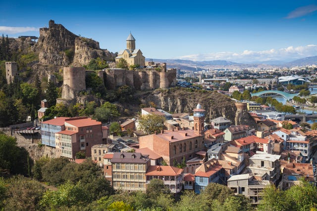 View of Old Town and Narikala Fortress