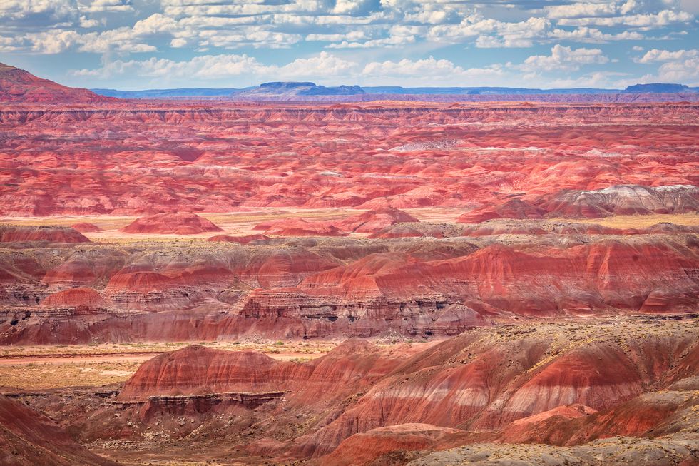 a view of painted desert from kachina point