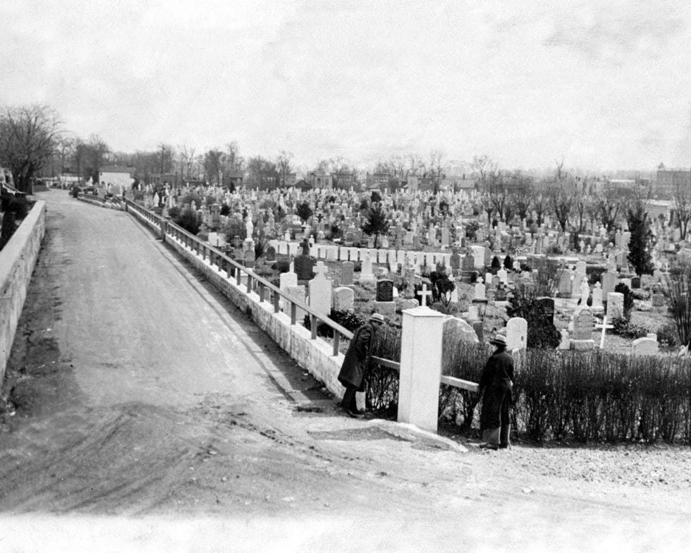view of st raymond's cemetery where dr john f condon sr