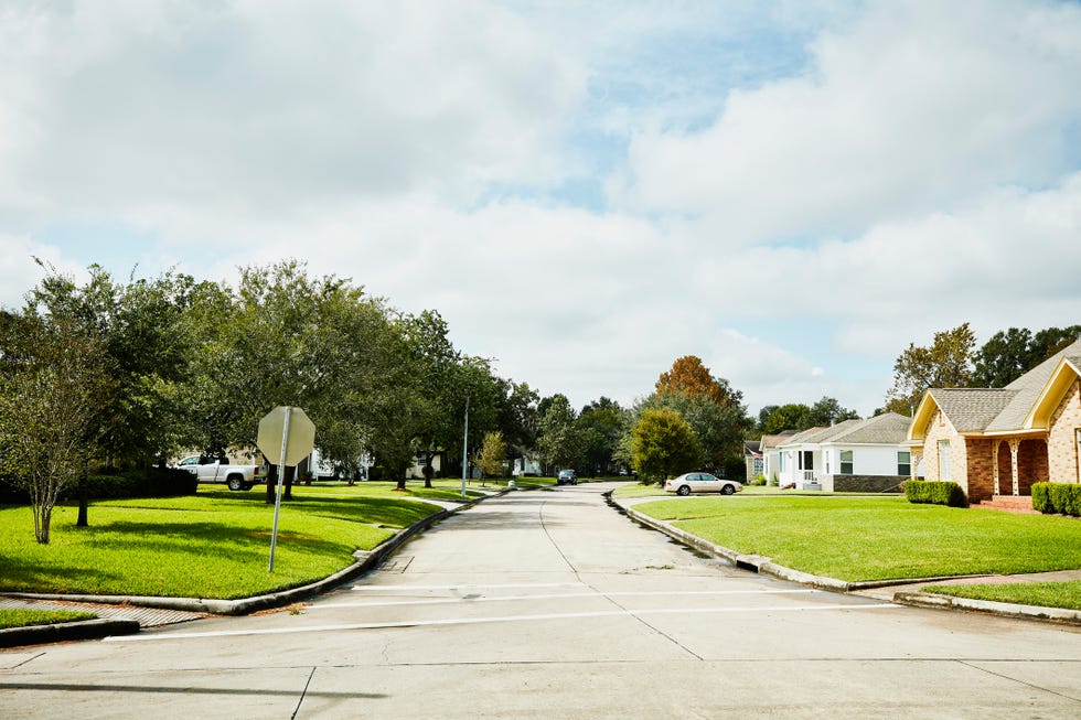 vistas de un barrio residencial de estados unidos